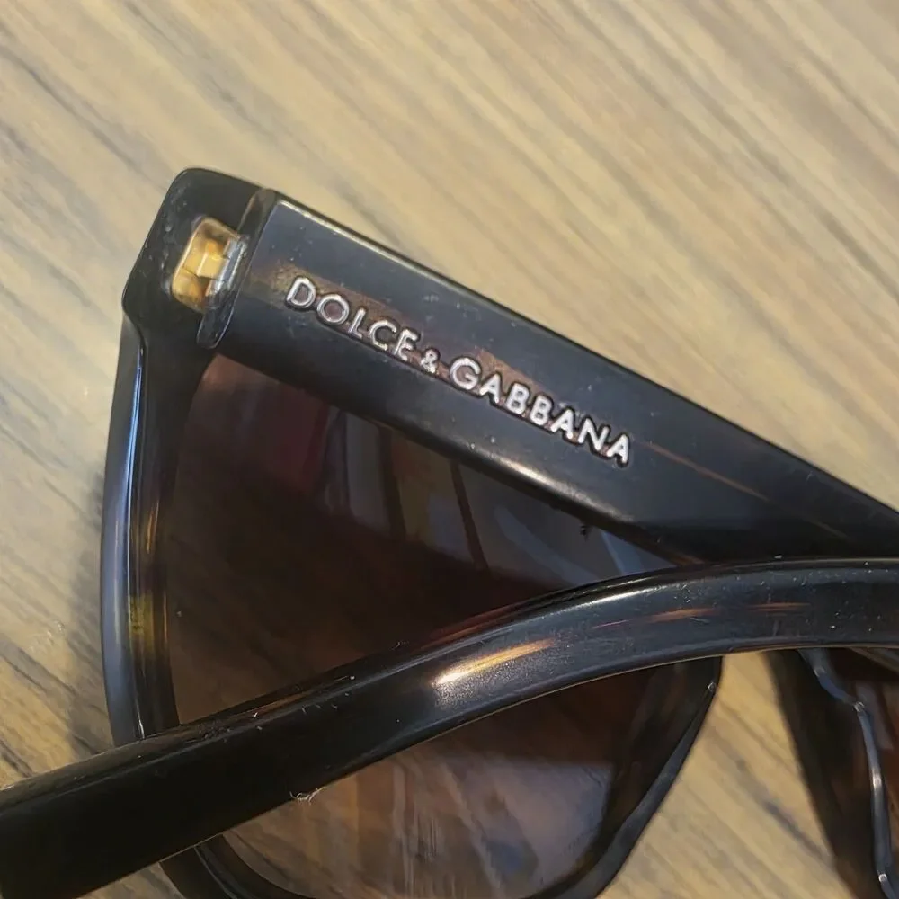 DOLCE & GABBANA DG4114 Y2K 59□15 140 Brown/Gold Summer Vacation Logo Sunglasses